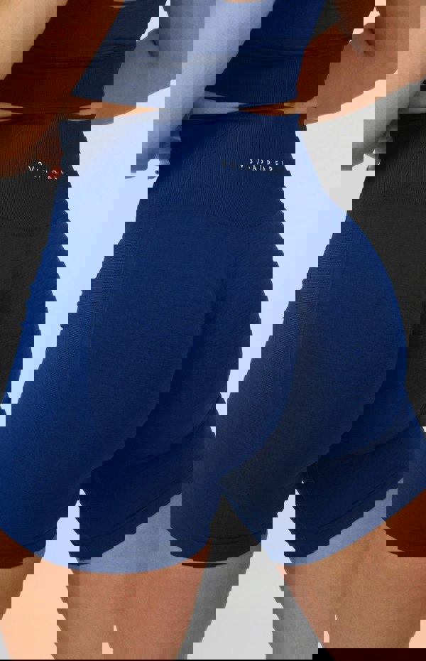V3 Apparel Tempo Seamless Scrunch Shorts - Midnight Blue