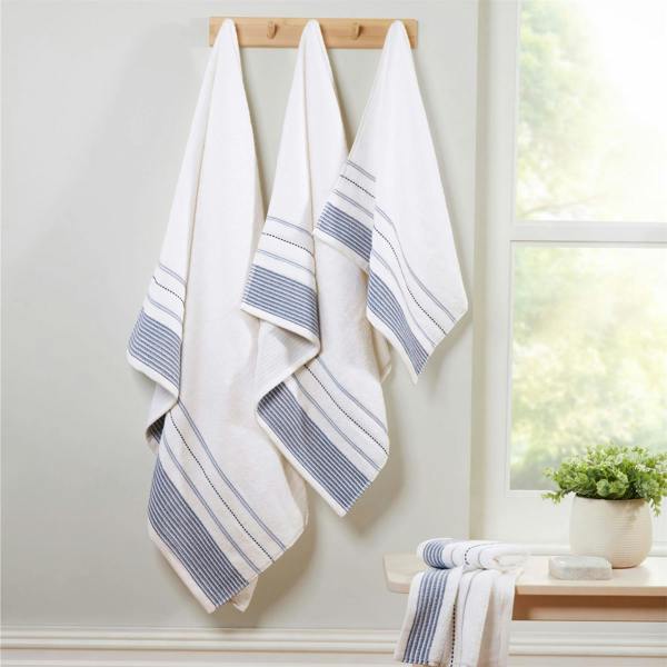 Rapport Dakota Stripe Mono 6pc Towel Bale