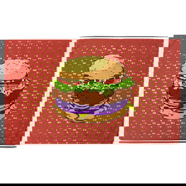 Benjamin Tate Design The pop art illustration of burger (Bath Towel)