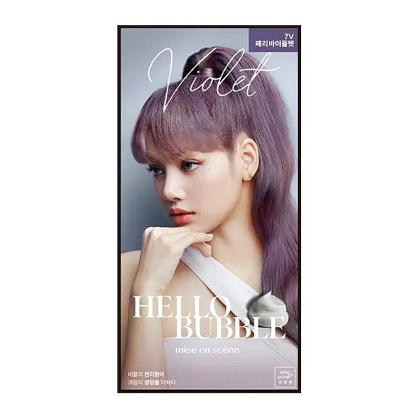 MISE EN SCÈNE All New Hello Bubble x BLACKPINK Hair Colour Kit #7V Peri Violet