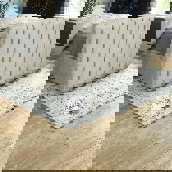 Casa Magna Romano Straight Winged Upholstered Soft Velvet Bed Frame - Cream