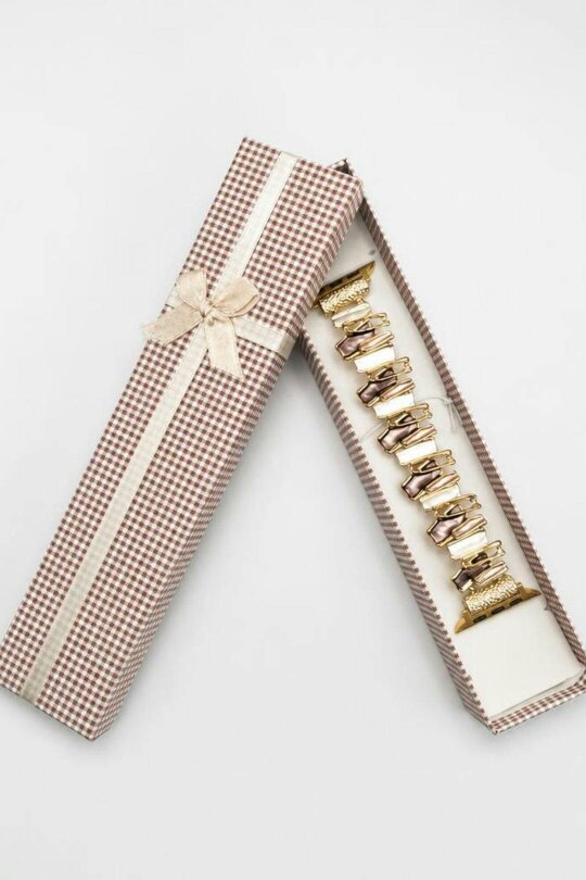 SVNX Apple Watch Strap in Abstract Pattern in Gold