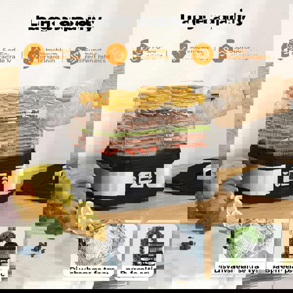 Spector Food Dehydrator 5 Tier Fruit Dryer Meat Drying Machine 450W 35-70°C Temp