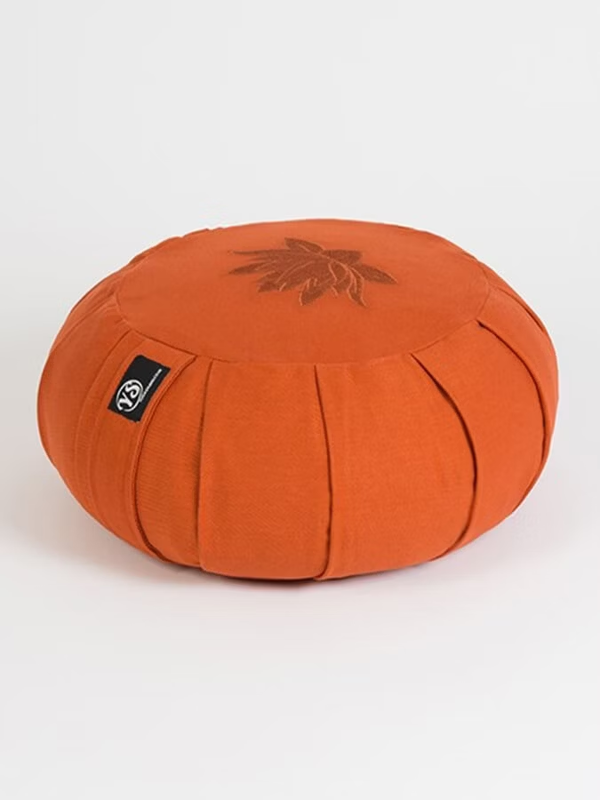 Yoga Studio GOTS Organic Cotton Round Lotus Zafu Buckwheat Cushion