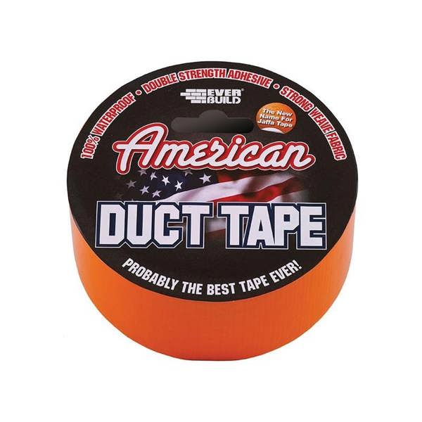 Everbuild Sika American Duct Tape 50mm X 25m Orange - Orange