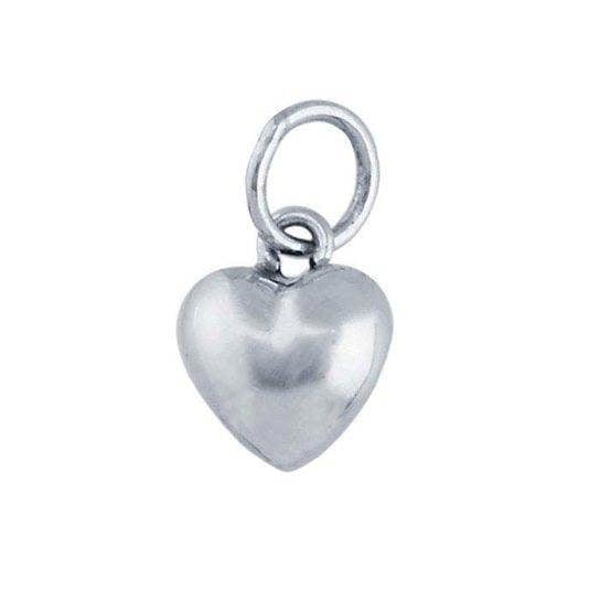 Sarah Layton Puffed Heart Charm - Sterling Silver