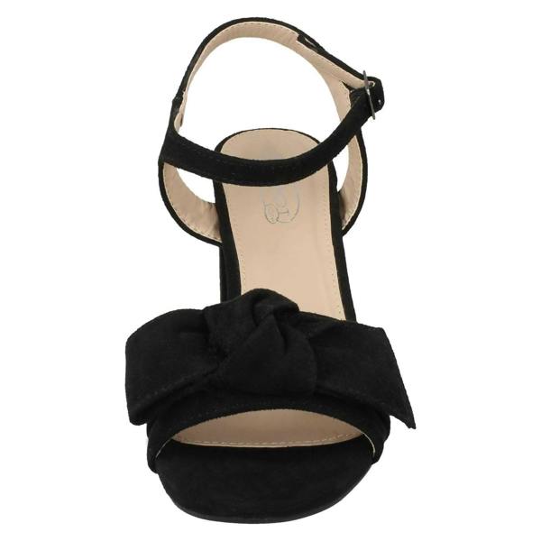 Spot On Ladies Spot On Blocked Heel Sandals