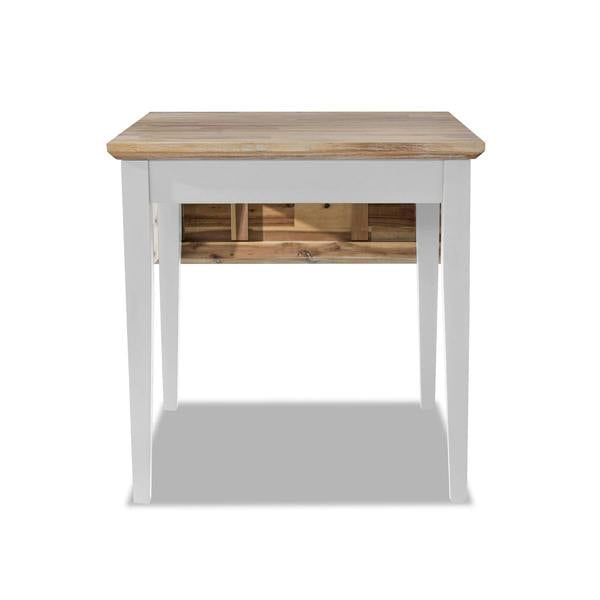 Statement Furniture Florence Square Extendable Kitchen Dining Table, Drop Down Leaf Small Table