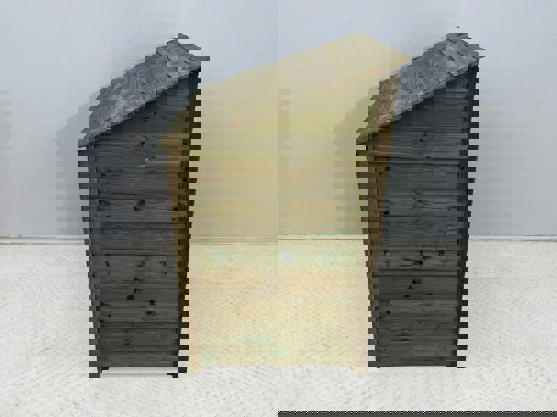 Arbor Garden Solutions Wooden Premium Tongue/Groove Log Store with Door and Shelf (W-99cm, H-126cm or H-180cm, D-88cm)