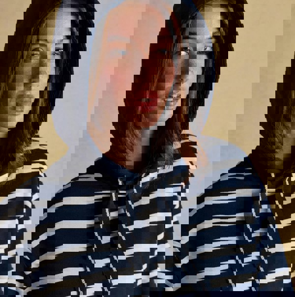 Joules MILBOURNE Womens Hoodie Navy/White Stripe