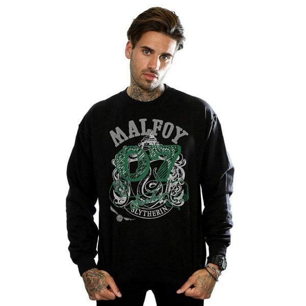 Harry Potter Mens Seeker Draco Malfoy Sweatshirt - Black