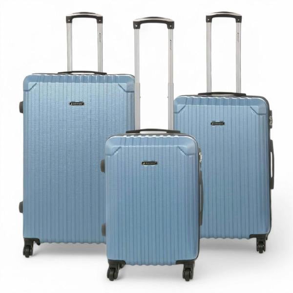 Snowball Hard Shell ABS 4 Wheels Luggage Travel Cabin Suitcase Set