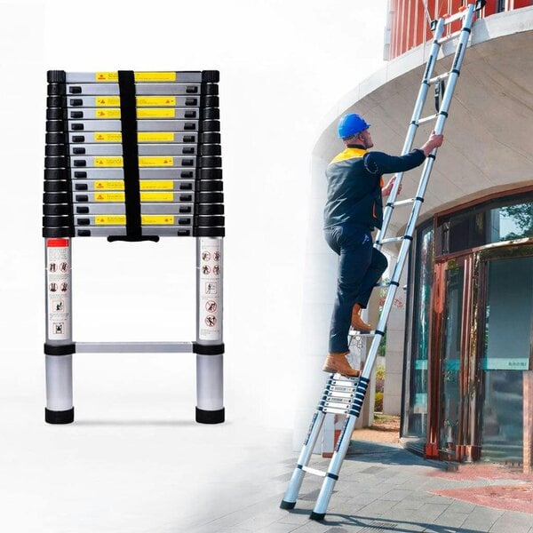 Neo 4.6M Extendable Steel Foldable Telescopic Ladder