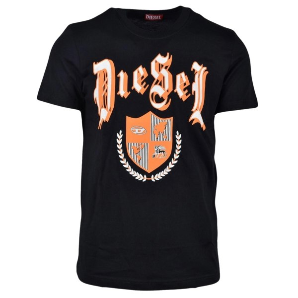 Diesel Medieval Design Black T-Shirt S