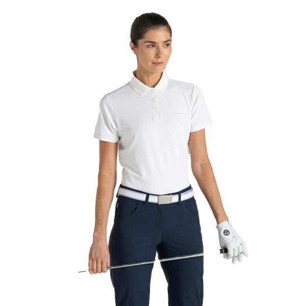 Craghoppers Womens/Ladies Thornbury Nosilife Short-Sleeved Golf Polo Shirt - White - 