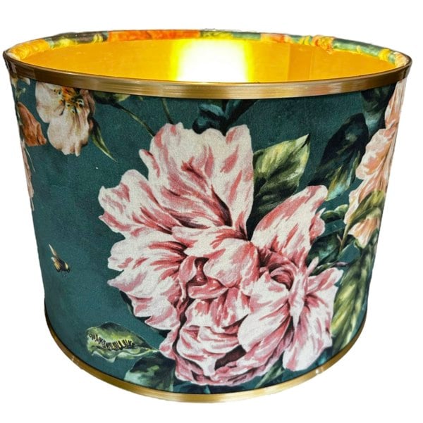 Lampshades By Hannah Luxury Summer Velvet Roses and Peony