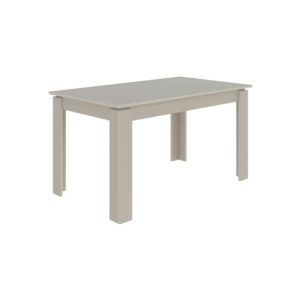 Decortie Tolmen Dining Table Rectangular Extendable Table Up to 6 Seater Modern Kitchen Table 140Wcm Living Room Sandstone