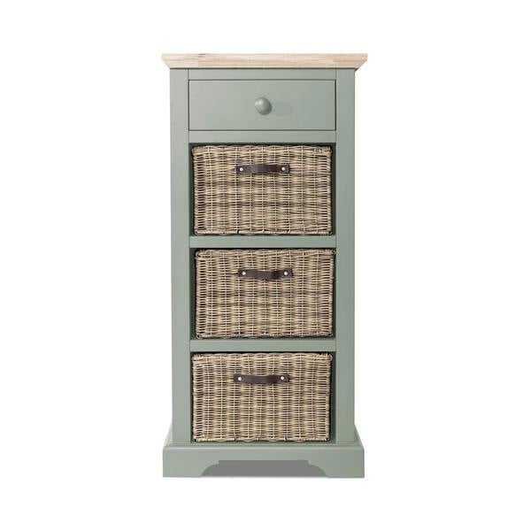Statement Furniture Florence Tallboy with Drawer and 3 Storage Baskets