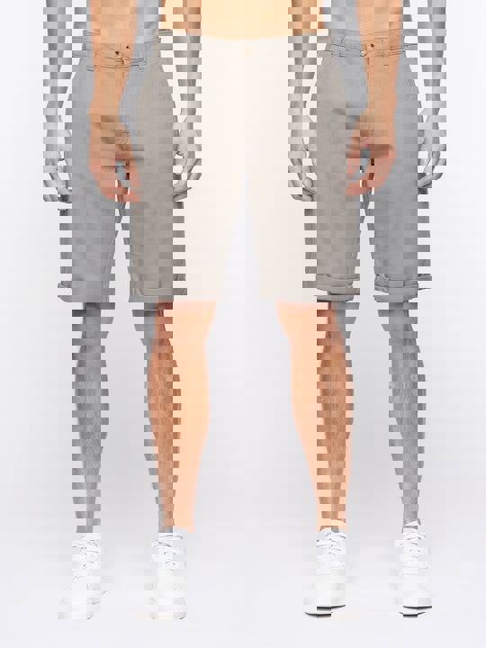 Crosshatch Sinwood Chino Shorts Grey