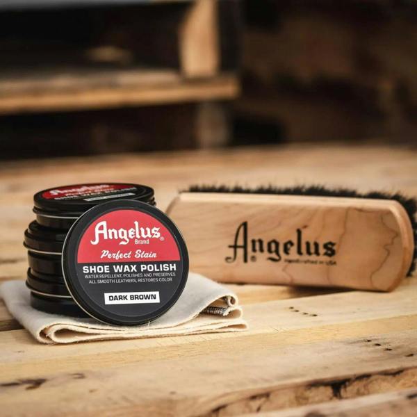 Angelus Perfect Stain Wax Polish - Extra Large Leather Shoe Care 3oz