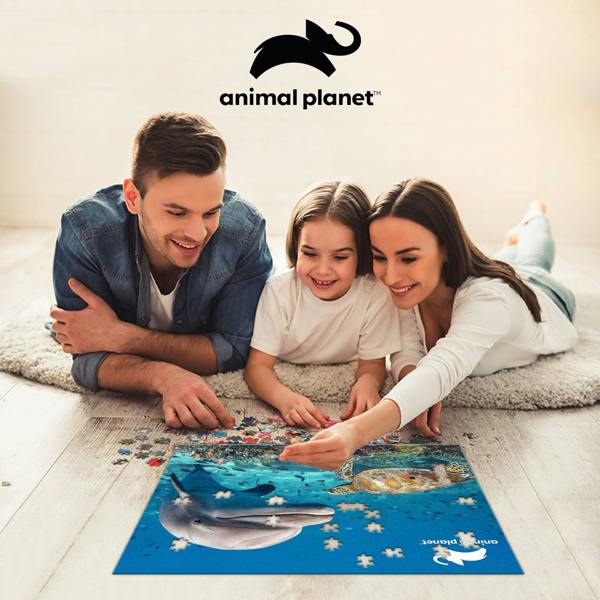 Prime 3D Puzzles Prime 3D Animal Planet Dolphin & Turtle 500 Piece Puzzle