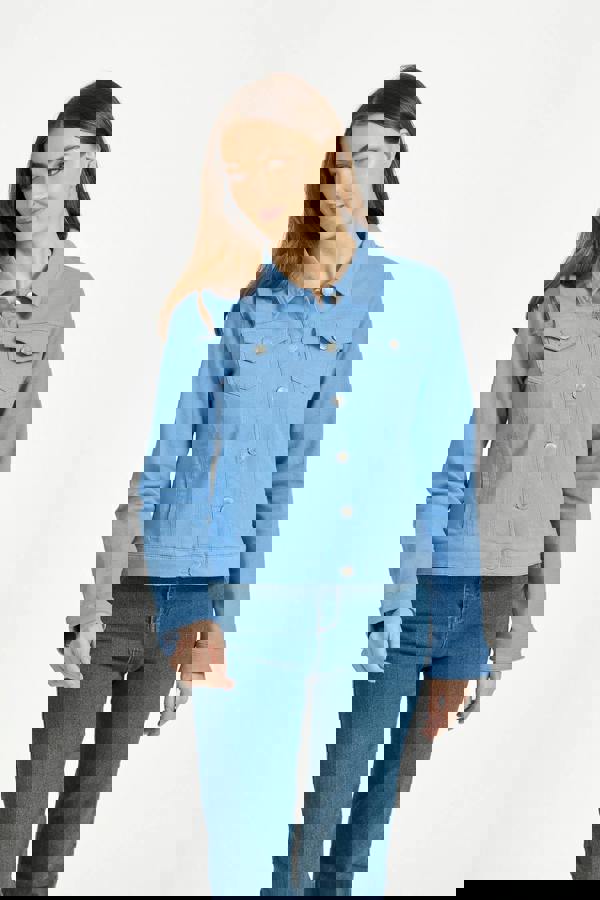 Mudflower Coloured Denim Jacket