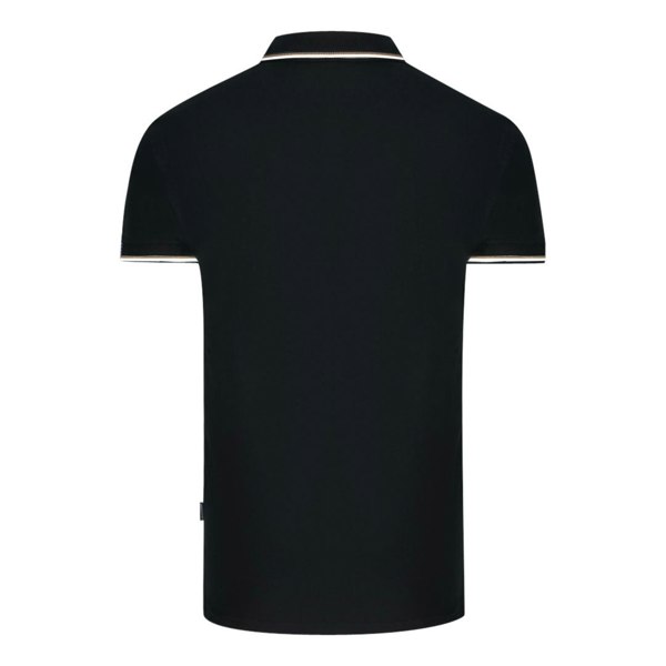 Aquascutum London Tipped Polo Shirt - Black