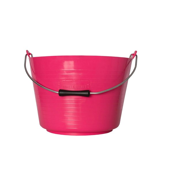 Red Gorilla Horse Feed Bucket - Pink