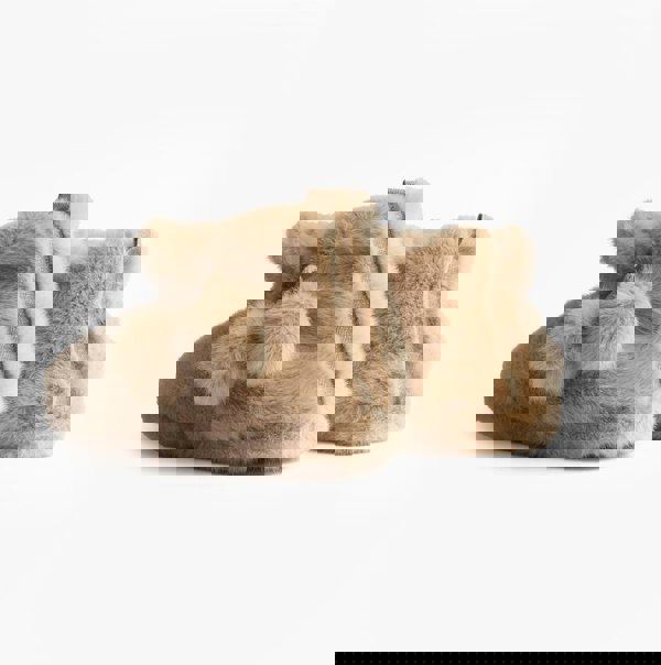 Totes Toasties FAUX FUR Boot Slippers Womens Oat