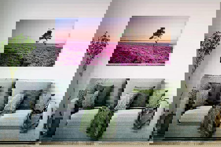 heather at sunset by Janet Burdon