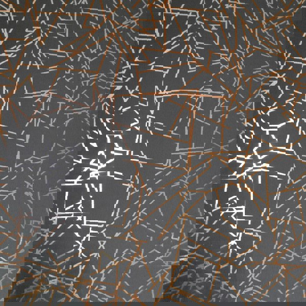 Angles copper rose / lead grey wallpaper