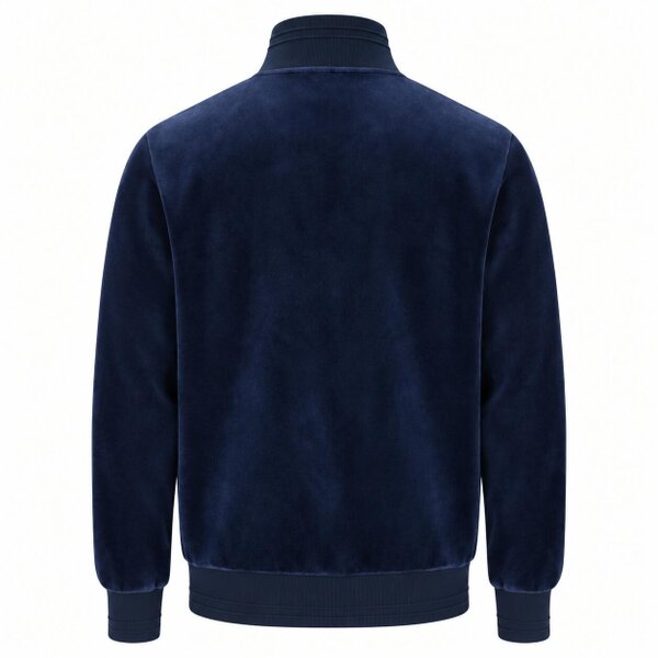 Fila Nero 2 Velour Track Top Jacket Fila Navy