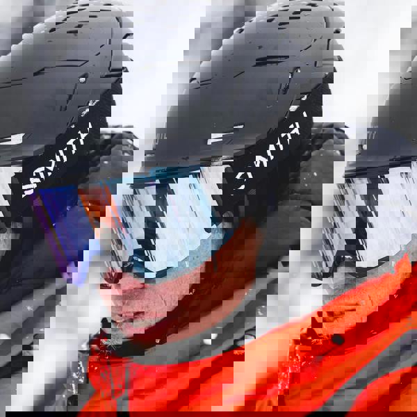 Smith Ski Goggles Squad Mag 0JX 4O Black ChromaPop Pro Photochromic Gold Mirror & CP Storm Blue Sensor Mirror