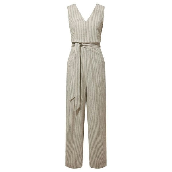 Craghoppers Women's Kalela NosiBotanical Jumpsuit - Cool White/Navy