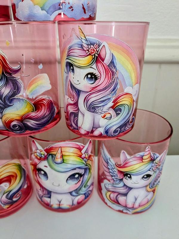 Bundled Gifts 3 set Unicorn or Monsters kids party BBQ Picnic plastic cups