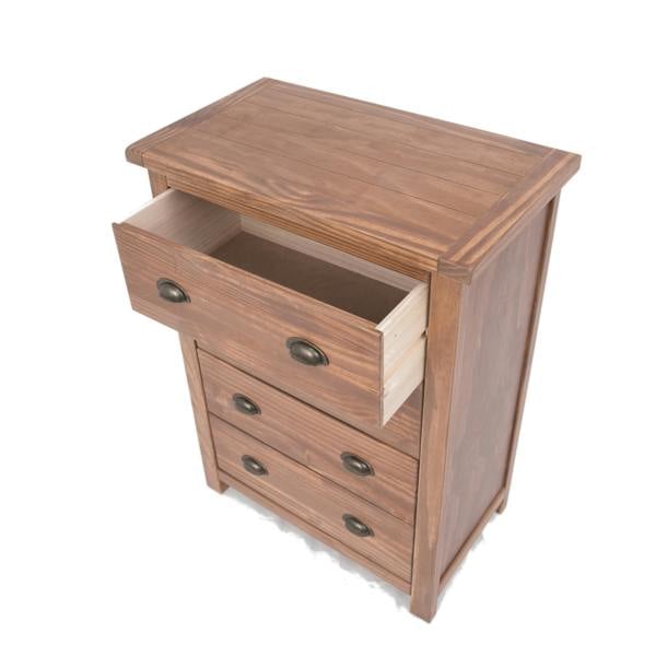 Cabinet Bits Padua 4 Drawer Chest of Drawers Brass Cup Handle