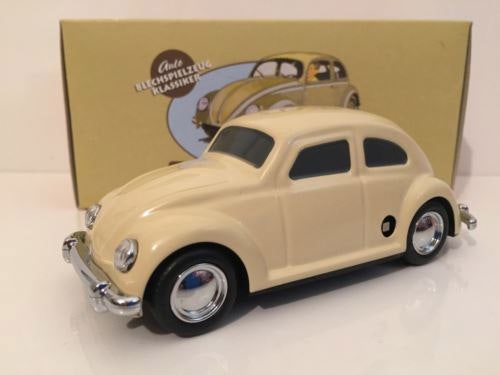 vw kafer ha31 tin plate cream with key 1:43 scale new