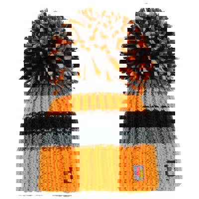 Big Bobble Hats Orange Carbon