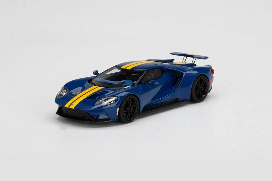 MCSlots Ford GT Sunoco Blue With Yellow Stripe 1:43 Scale TSM430524