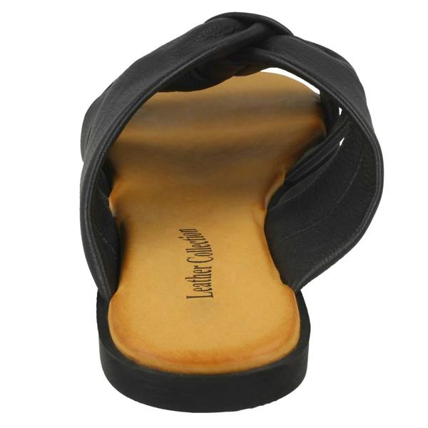 Leather Collection Ladies Leather Collection Strappy Mules F00197