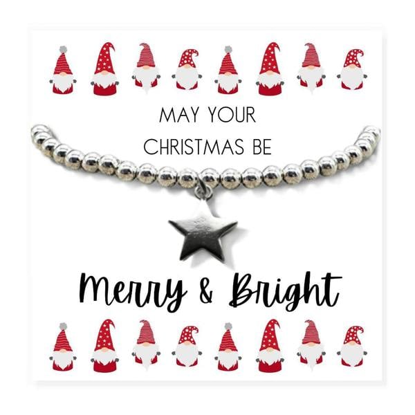 Aye Do Gifts Small Merry & Bright Christmas Gift Hamper - Bracelet, Chocolates & Candle