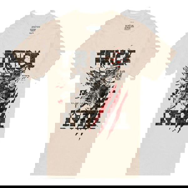 Stranger Things Unisex Adult Trick Or Treat Demogorgon T-Shirt - Natural