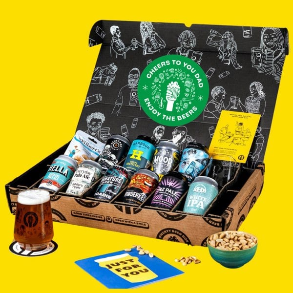 QWERTY Beer Box Premium IPA / Pale Ale Cheers Dad Gift Hamper
