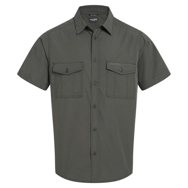 Craghoppers Mens Kiwi II Short-Sleeved Shirt - Cedar - 