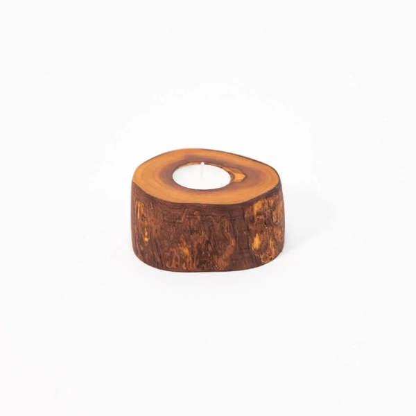 RTL9 SS - Rustic Tea Light Holder - 9cm dia x 5cm H