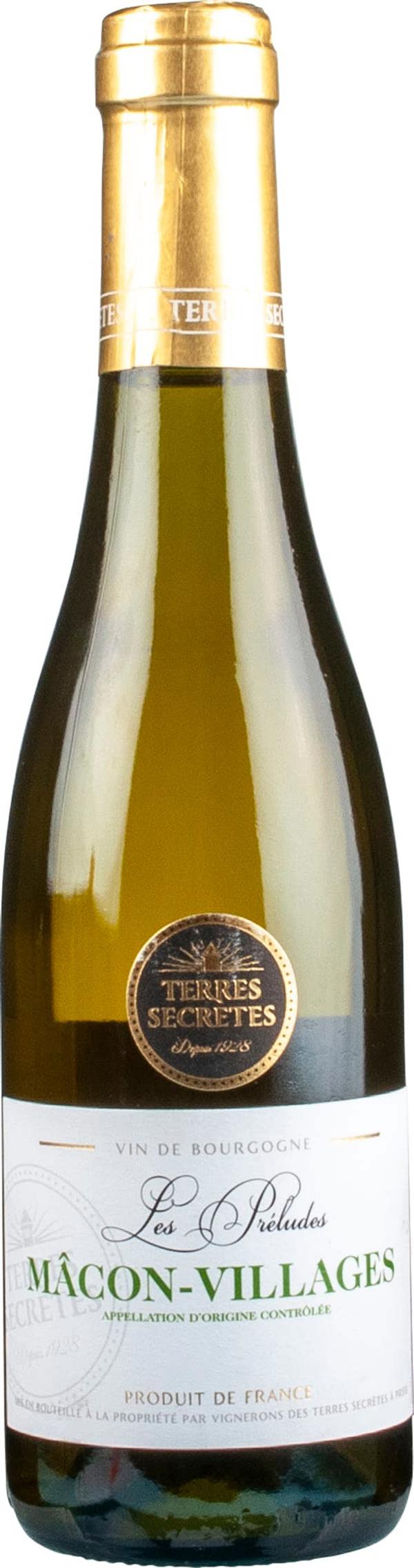 Vignerons des Terres Secretes Macon-Villages Les Preludes, 375cl bottle 2023 37.5cl