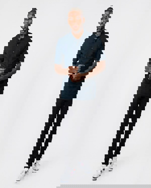 Lyle & Scott Tonal Eagle Mens Polo Shirt - Z271 Dark Navy