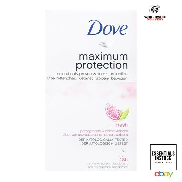 Dove Maximum Protection Go Fresh Pomegranate and Lemon Verbena Scent Anti-Perspirant Deodorant Cream 45ml
