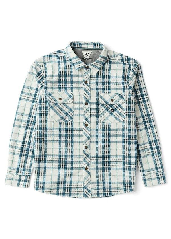 Vissla Eco-Zy LS Polar Flannel - Vintage White
