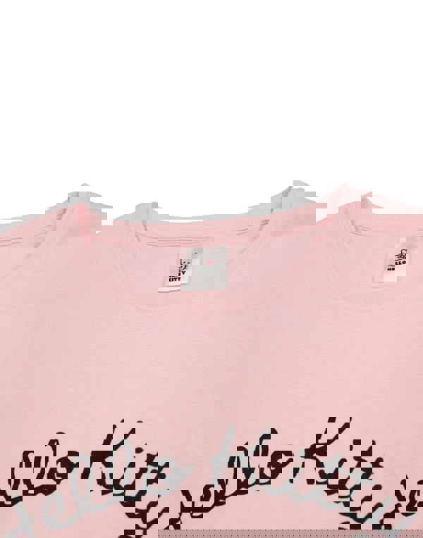 Hello Kitty Womens Pink Character Short Sleeve Long Leg Pyjama Set